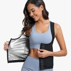 Black and Silver Sauna Vest